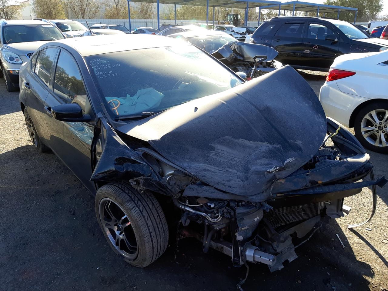 DODGE DART SXT 2015 with VIN 1C3CDFBB8FD166470 - Photo from auction