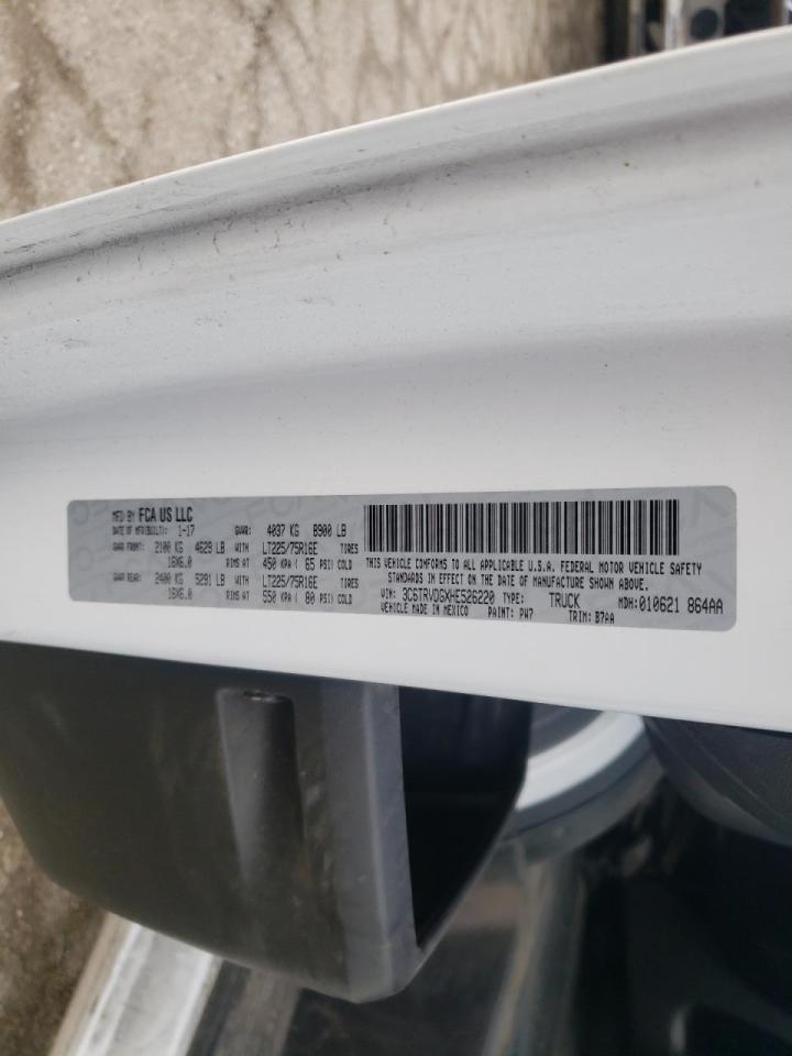 Photo 10 from auction – 2017 RAM PROMASTER with VIN 3C6TRVDGXHE526220
