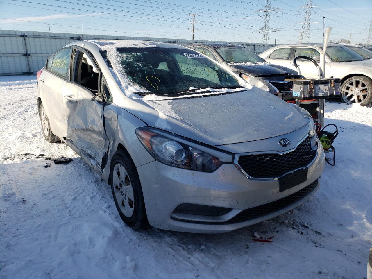KIA FORTE LX 2014 with VIN KNAFK4A66E5155156 - Photo from auction