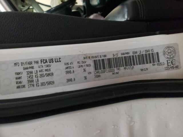 Photo 10 from auction – 2015 DODGE DURANGO LI with VIN 1C4RDJDG6FC163333