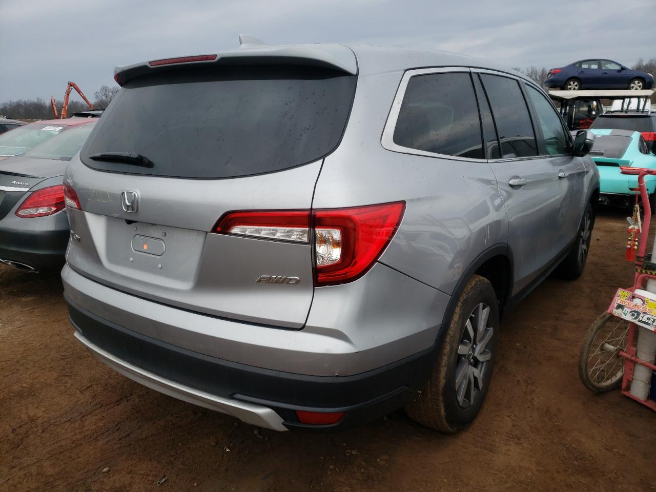 Photo 4 from auction – 2021 HONDA PILOT EXL with VIN 5FNYF6H59MB081530