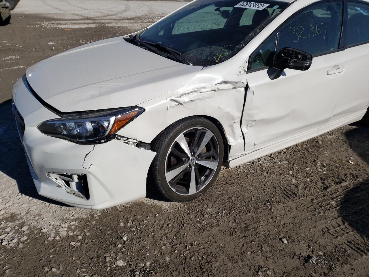 Photo 9 from auction – 2017 SUBARU IMPREZA SP with VIN 4S3GKAM61H3625756