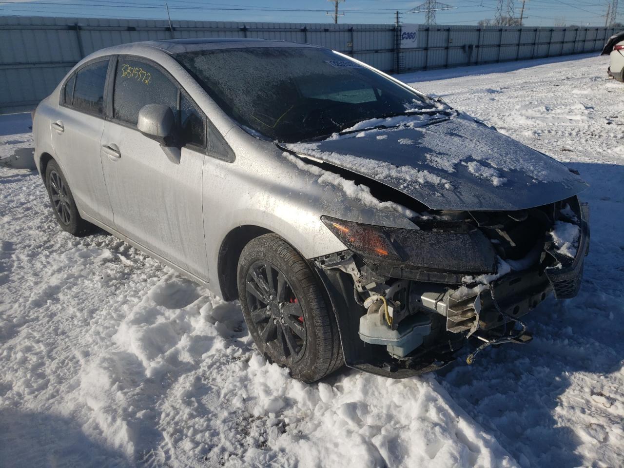 HONDA CIVIC EX 2012 with VIN 19XFB2F83CE014161 - Photo from auction