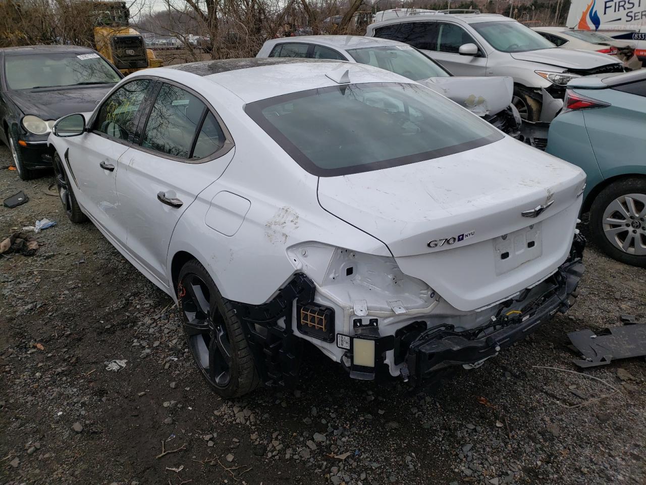 Photo 3 from auction – 2019 GENESIS G70 PRESTI with VIN KMTG44LA2KU033383