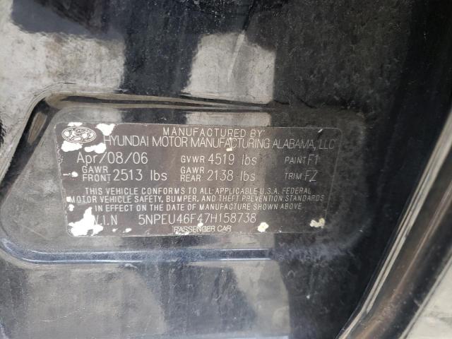 Photo 10 from auction – 2007 HYUNDAI SONATA SE with VIN 5NPEU46F47H158738