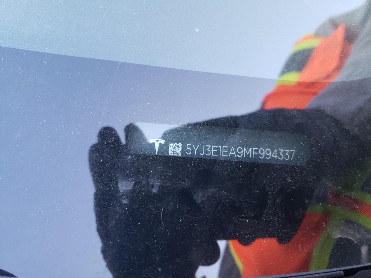 Photo 10 from auction – 2021 TESLA MODEL 3 with VIN 5YJ3E1EA9MF994337