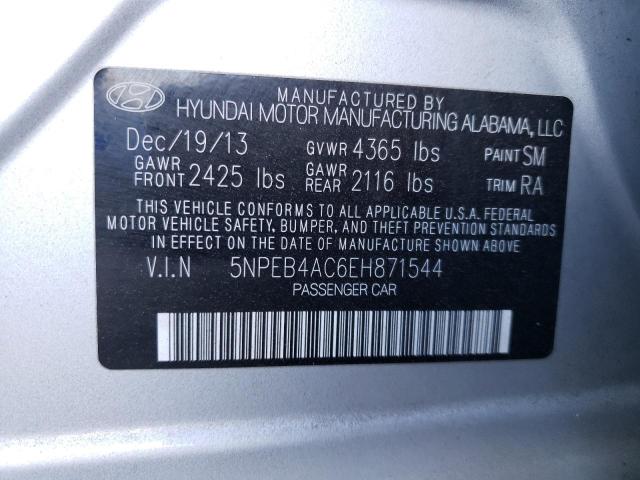 Photo 10 from auction – 2014 HYUNDAI SONATA GLS with VIN 5NPEB4AC6EH871544