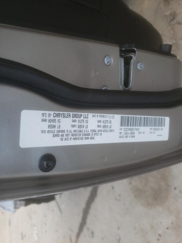 Photo 10 from auction – 2014 CHRYSLER 300 with VIN 2C3CCARG8EH179423