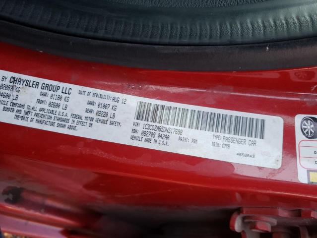 Photo 10 from auction – 2013 DODGE AVENGER SE with VIN 1C3CDZAB5DN517698