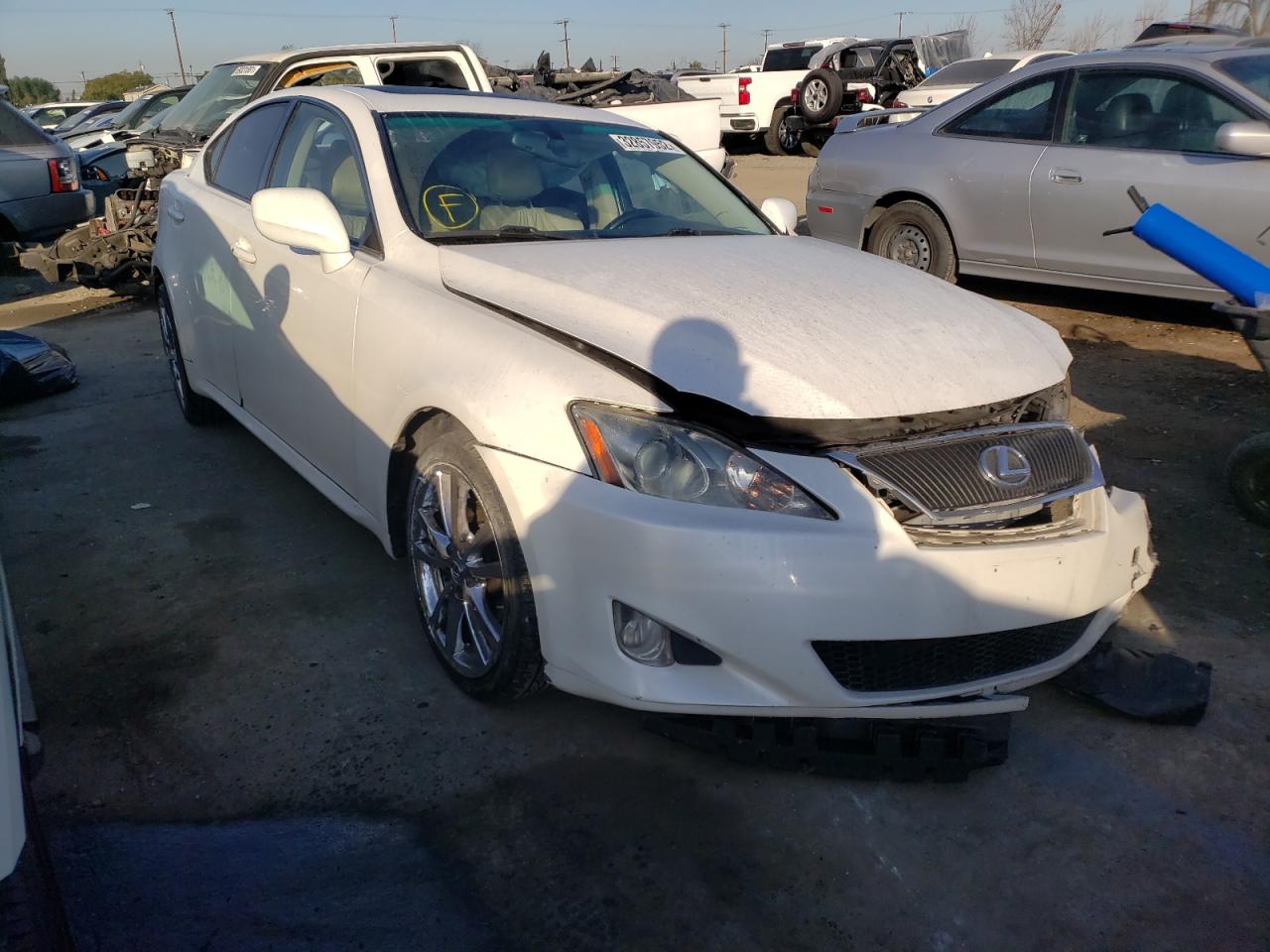 LEXUS IS 250 2007 with VIN JTHBK262072057626 - Photo from auction