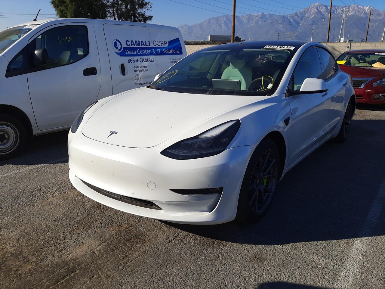 Photo 2 from auction – 2021 TESLA MODEL 3 with VIN 5YJ3E1EC6MF926207