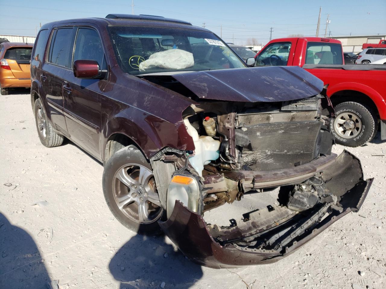 HONDA PILOT EXL 2012 with VIN 5FNYF3H50CB023982 - Photo from auction