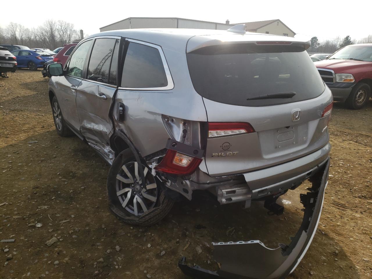 Photo 3 from auction – 2020 HONDA PILOT EX with VIN 5FNYF6H39LB056916