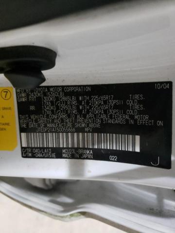 Foto 10 de la subasta – 2005 TOYOTA HIGHLANDER con VIN JTEDP21A150055866