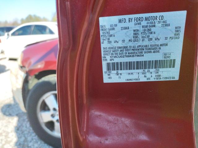 Photo 10 from auction – 2009 FORD ESCAPE XLS with VIN 1FMCU02769KB79654