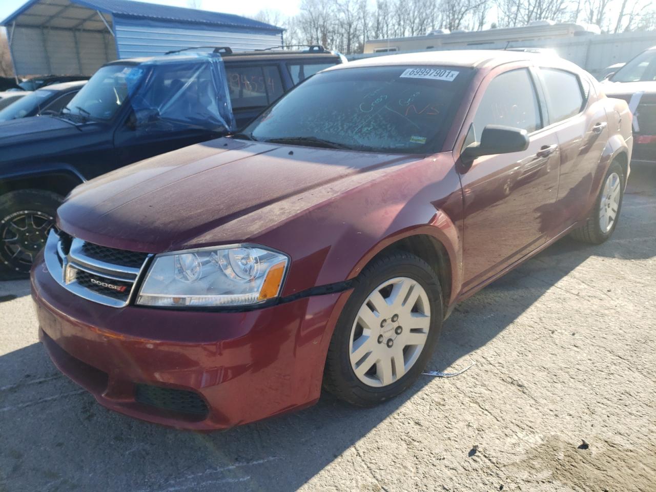 Photo 2 from auction – 2014 DODGE AVENGER SE with VIN 1C3CDZAB8EN233385