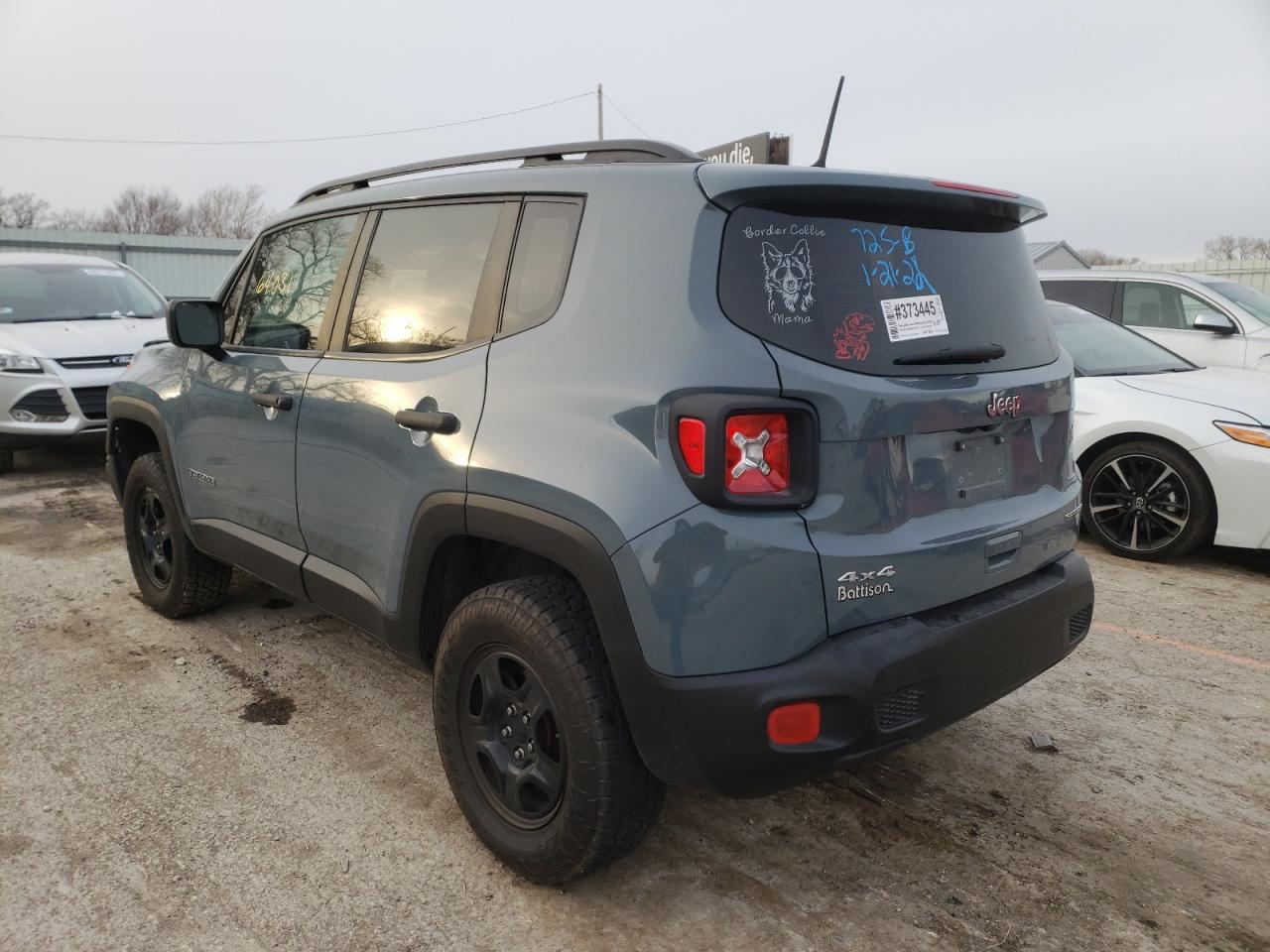 Photo 3 from auction – 2018 JEEP RENEGADE S with VIN ZACCJBABXJPJ54102