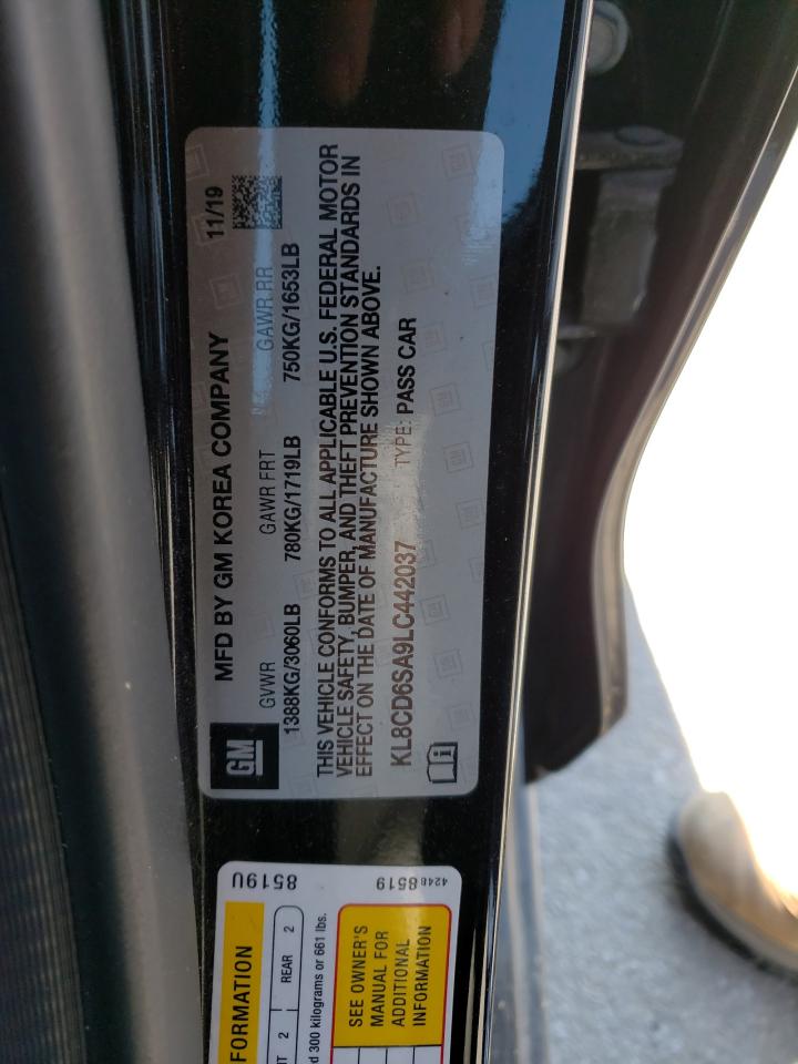 Photo 10 from auction – 2020 CHEVROLET SPARK 1LT with VIN KL8CD6SA9LC442037