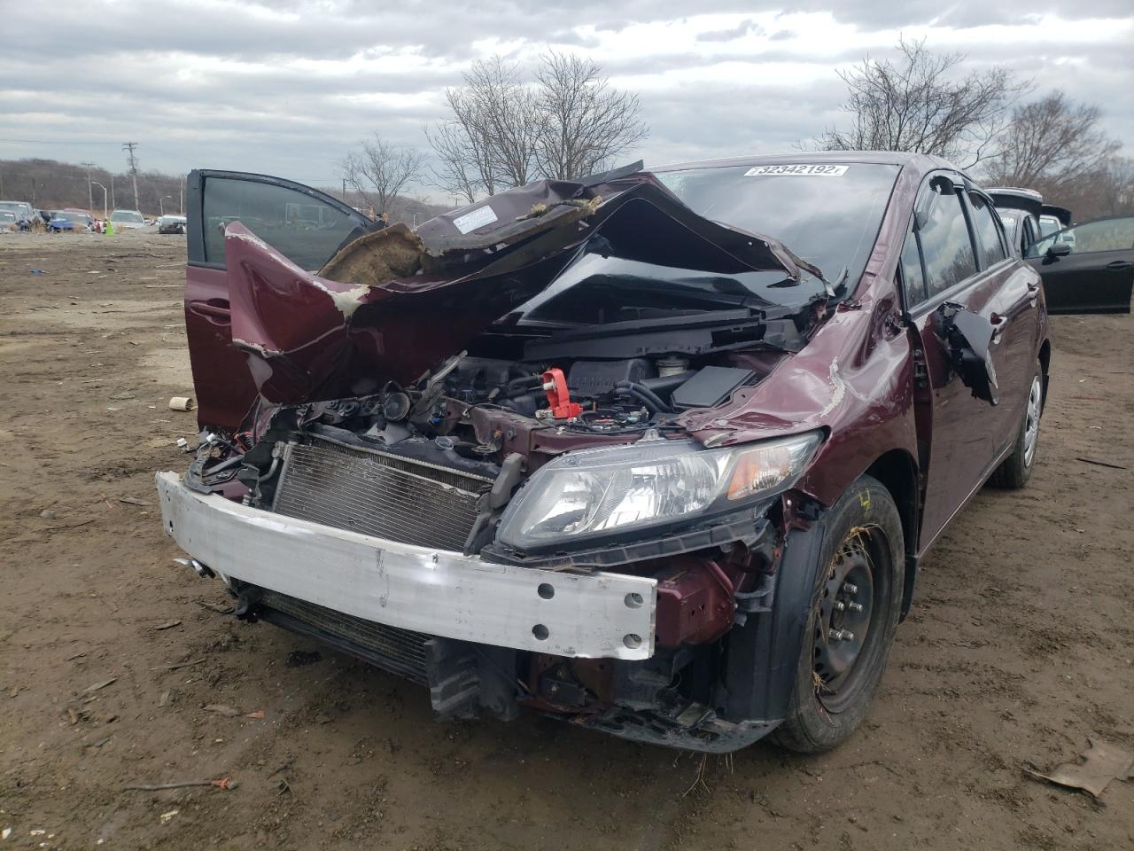 Photo 2 from auction – 2014 HONDA CIVIC LX with VIN 2HGFB2F56EH535017