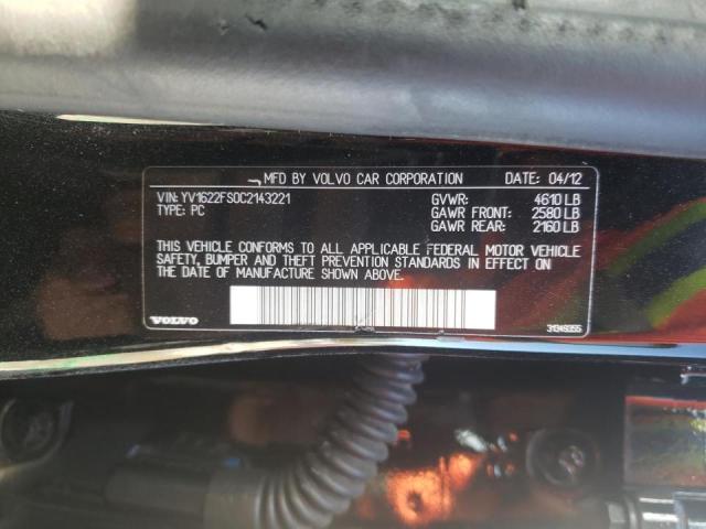 Photo 10 from auction – 2012 VOLVO S60 T5 with VIN YV1622FS0C2143221