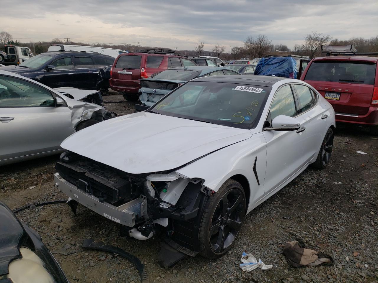 Photo 2 from auction – 2019 GENESIS G70 PRESTI with VIN KMTG44LA2KU033383