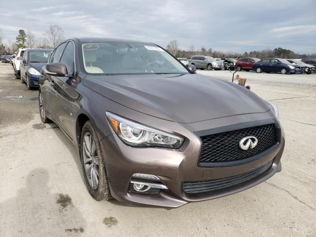INFINITI Q50 BASE 2014 with VIN JN1BV7AR2EM695178 - Photo from auction