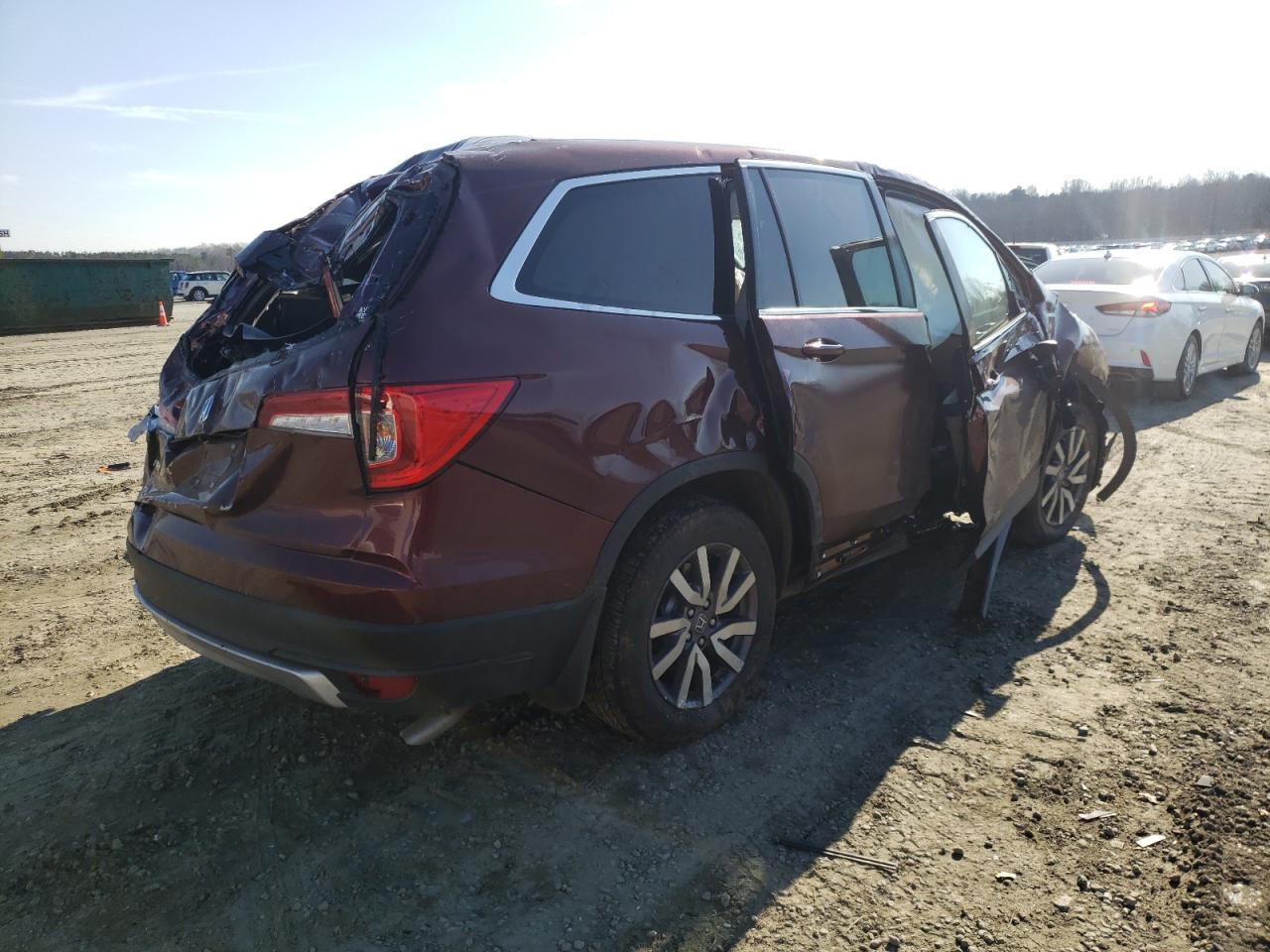 Photo 4 from auction – 2021 HONDA PILOT EXL with VIN 5FNYF5H55MB010772