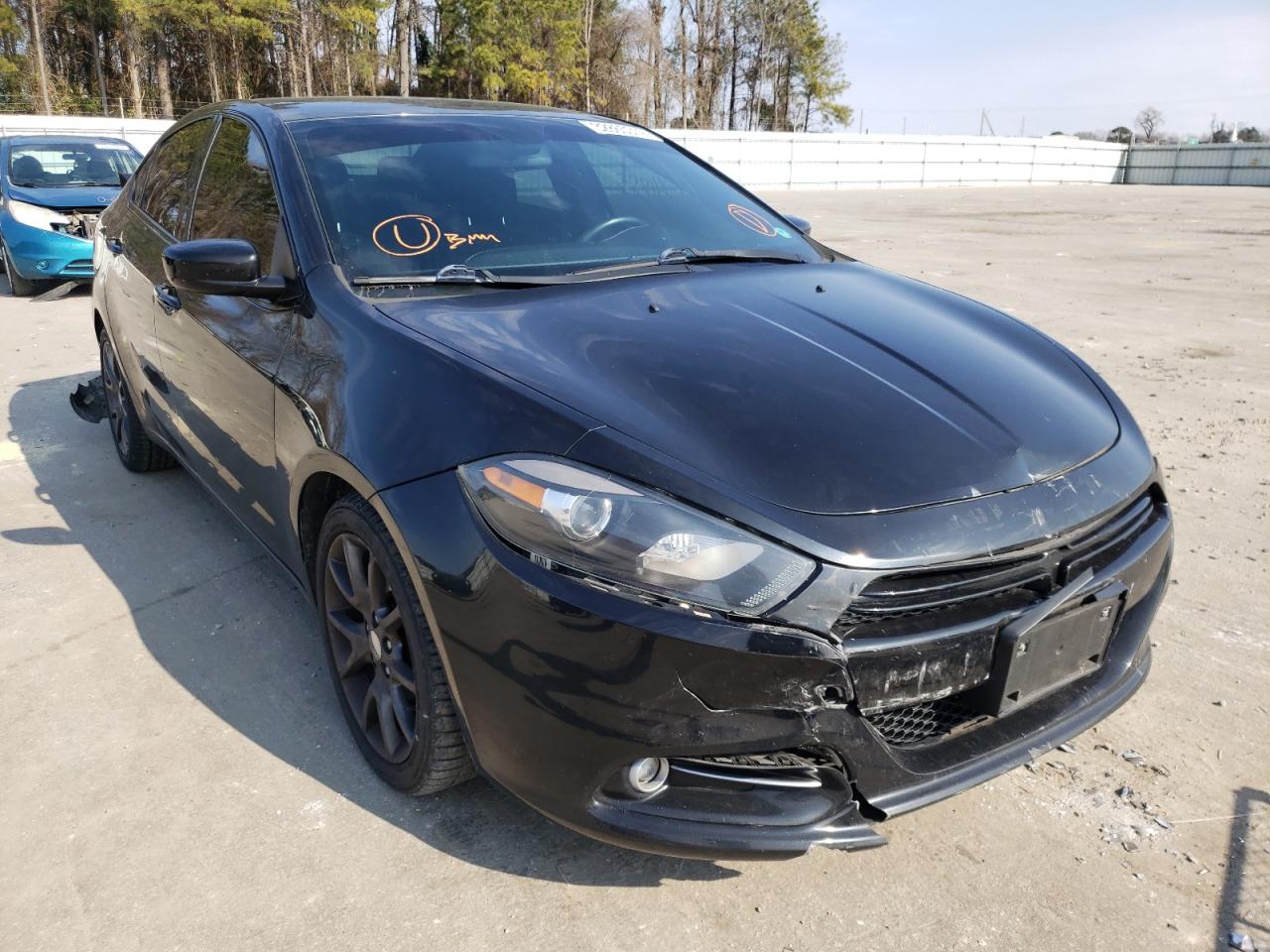 DODGE DART SXT 2015 with VIN 1C3CDFBBXFD338174 - Photo from auction