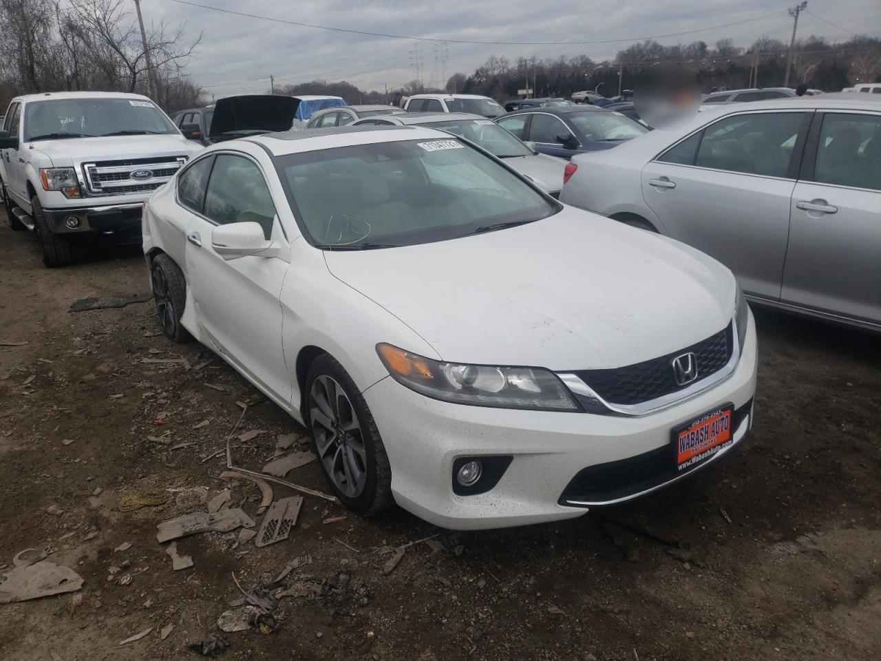 HONDA ACCORD EXL 2013 with VIN 1HGCT2B84DA002998 - Photo from auction