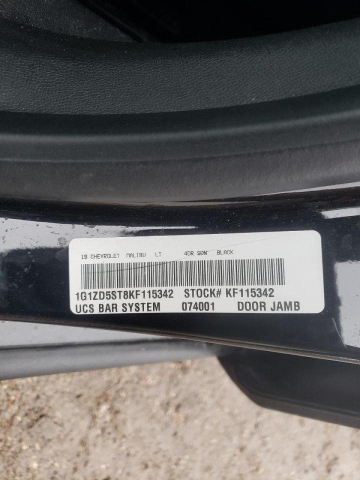 Photo 10 from auction – 2019 CHEVROLET MALIBU LT with VIN 1G1ZD5ST8KF115342
