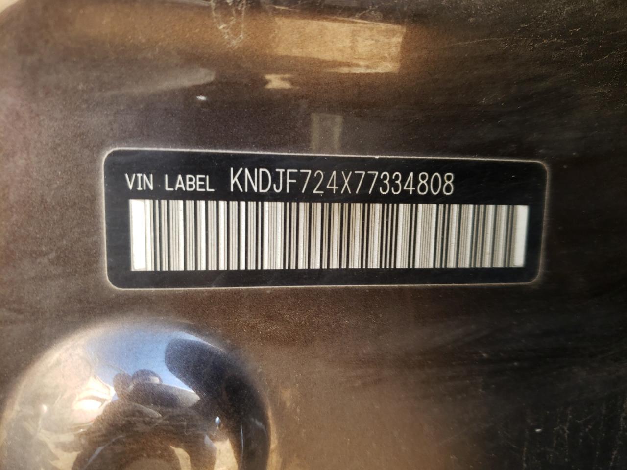Photo 10 from auction – 2007 KIA SPORTAGE with VIN KNDJF724X77334808