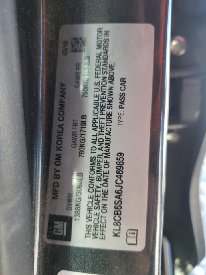Photo 10 from auction – 2018 CHEVROLET SPARK LS with VIN KL8CB6SA6JC469859