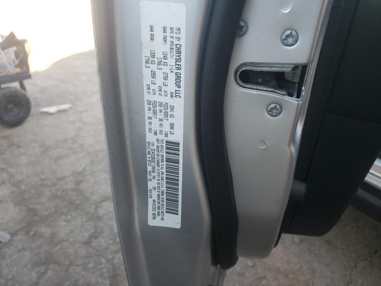 Photo 10 from auction – 2014 DODGE JOURNEY SX with VIN 3C4PDDBG9ET194560