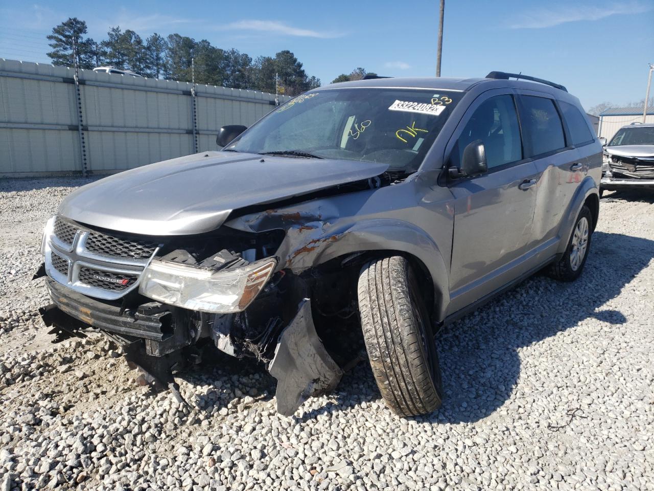 Photo 2 from auction – 2017 DODGE JOURNEY SE with VIN 3C4PDCAB2HT617452