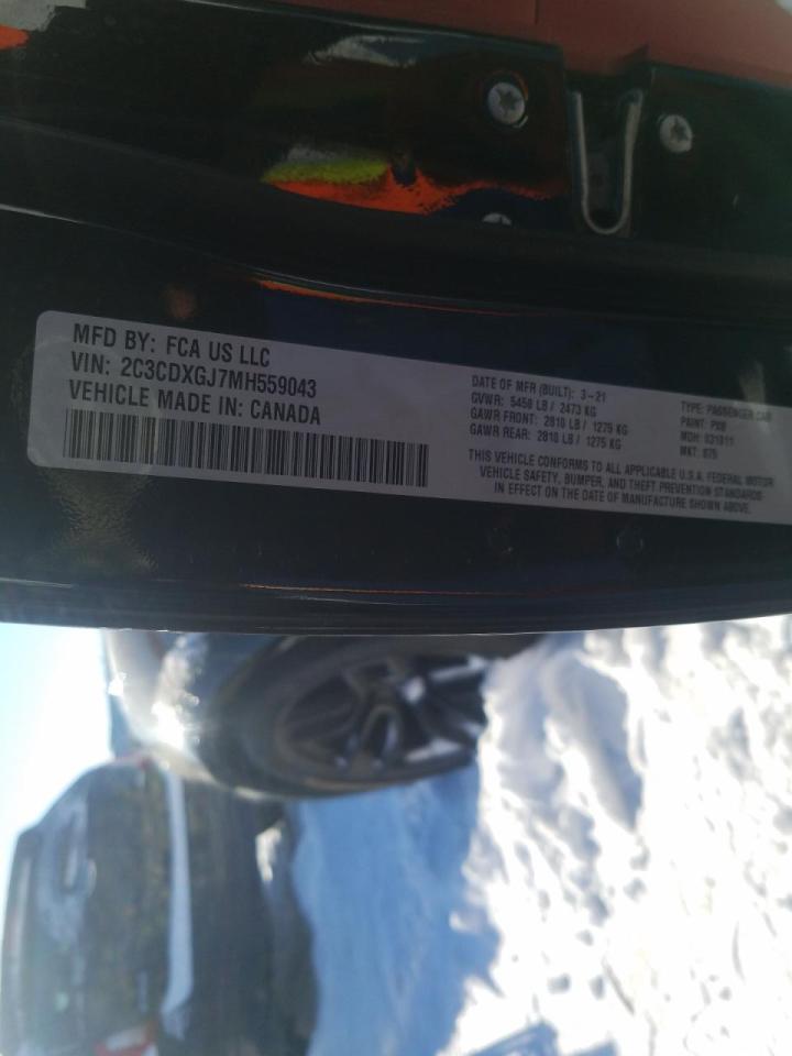 Photo 10 from auction – 2021 DODGE CHARGER SC with VIN 2C3CDXGJ7MH559043