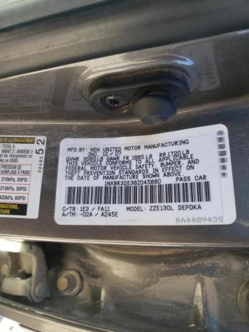 Photo 10 from auction – 2008 TOYOTA COROLLA CE with VIN 1NXBR32E38Z045880
