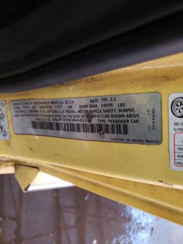 Photo 10 from auction – 2012 VOLKSWAGEN BEETLE with VIN 3VWJP7AT9CM604114