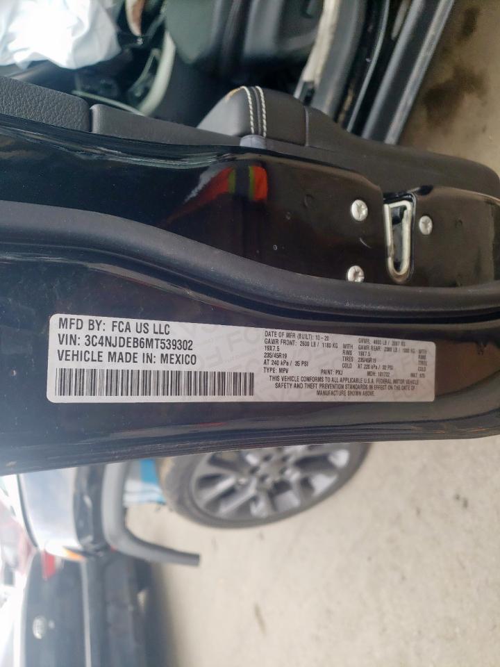 Photo 10 from auction – 2021 JEEP COMPASS 80 with VIN 3C4NJDEB6MT539302