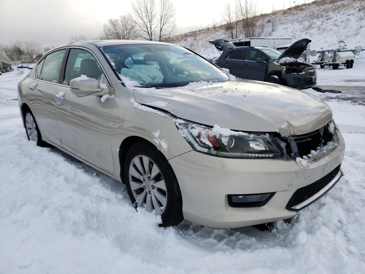 HONDA ACCORD EXL 2014 with VIN 1HGCR2F80EA010445 - Photo from auction