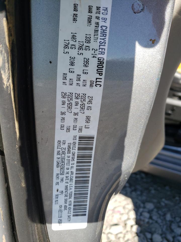 Photo 10 from auction – 2014 CHRYSLER TOWN & COU with VIN 2C4RC1BG0ER292258