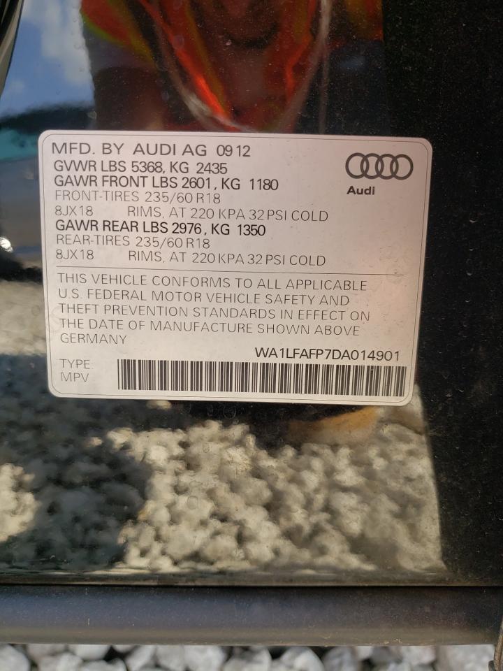 Photo 10 from auction – 2013 AUDI Q5 PREMIUM with VIN WA1LFAFP7DA014901