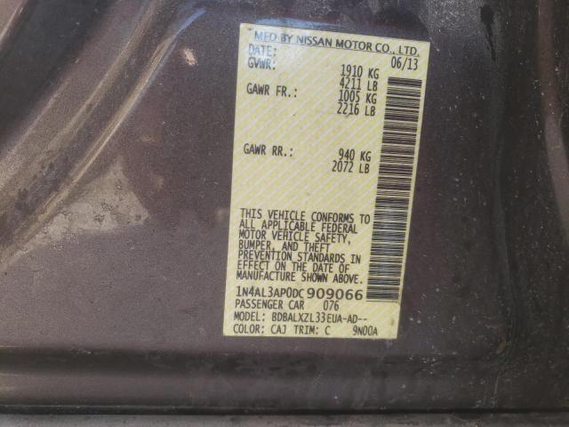 Photo 10 from auction – 2013 NISSAN ALTIMA 2.5 with VIN 1N4AL3AP0DC909066