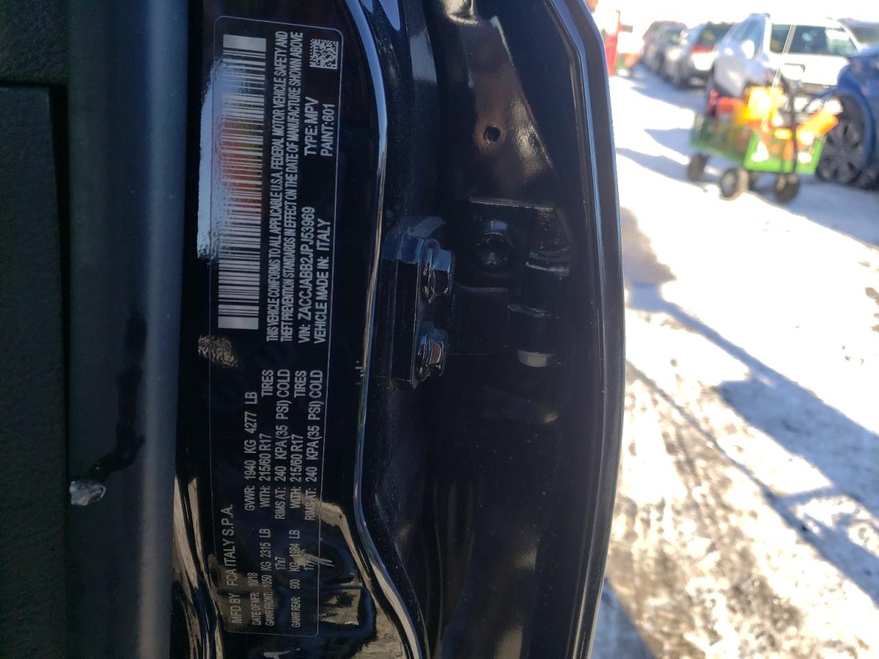Photo 10 from auction – 2018 JEEP RENEGADE L with VIN ZACCJABB2JPJ53969