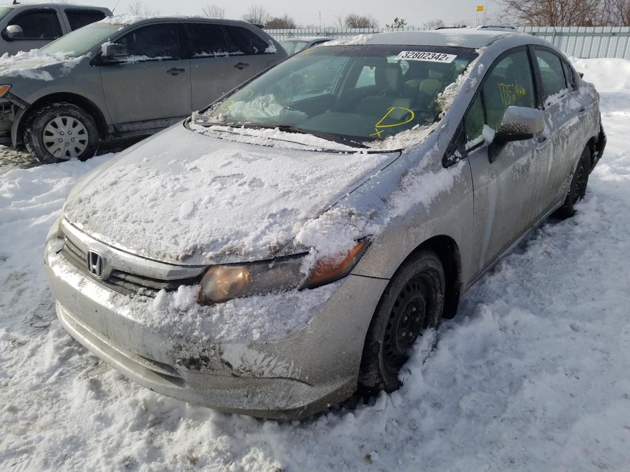 Photo 2 from auction – 2012 HONDA CIVIC LX with VIN 2HGFB2F47CH100236