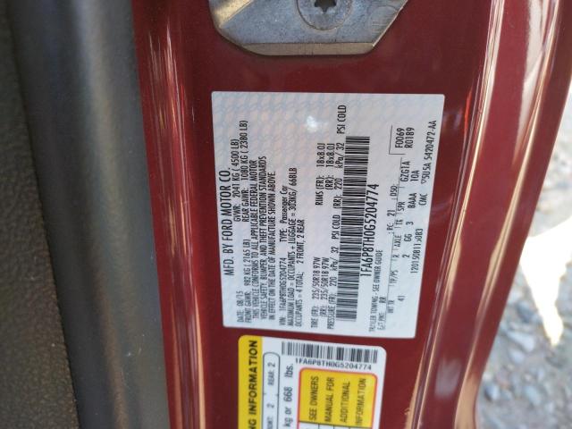 Photo 10 from auction – 2016 FORD MUSTANG with VIN 1FA6P8TH0G5204774