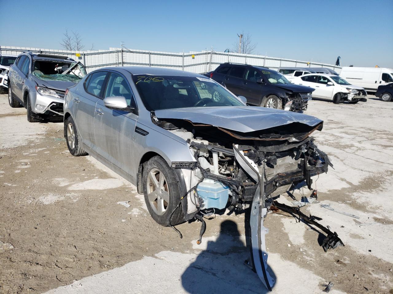 KIA OPTIMA LX 2014 with VIN KNAGM4A75E5453785 - Photo from auction