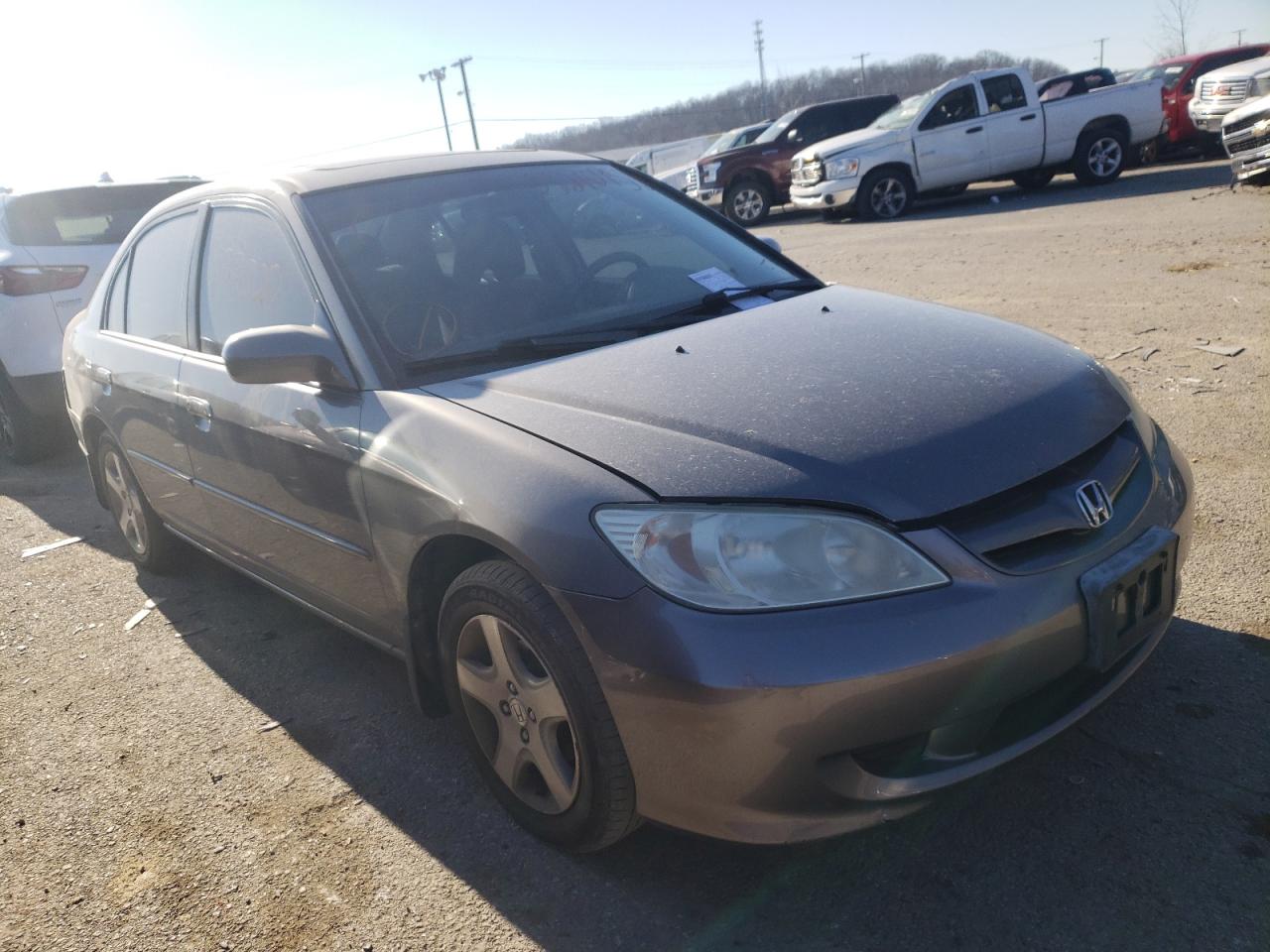 HONDA CIVIC EX 2005 with VIN 1HGES26765L011706 - Photo from auction