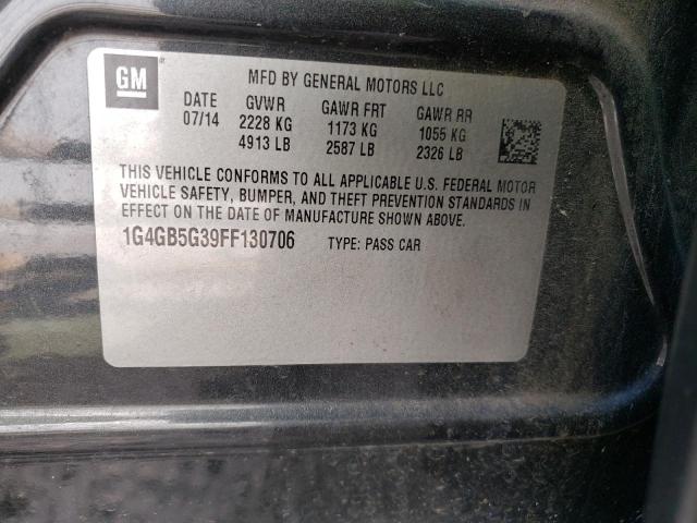 Photo 10 from auction – 2015 BUICK LACROSSE with VIN 1G4GB5G39FF130706