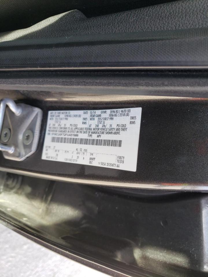 Photo 10 from auction – 2015 FORD ESCAPE S with VIN 1FMCU0F72FUA51986