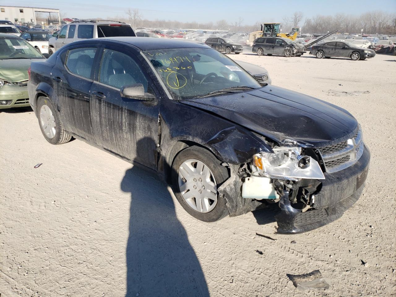 DODGE AVENGER 2012 with VIN 1C3CDZAB1CN161474 - Photo from auction